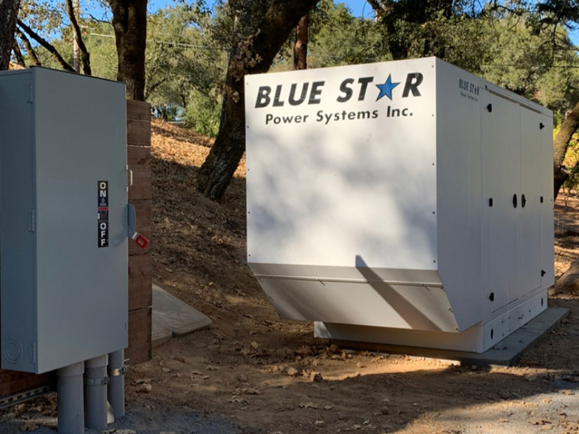 100kw generator installation for Dry Creek Valley