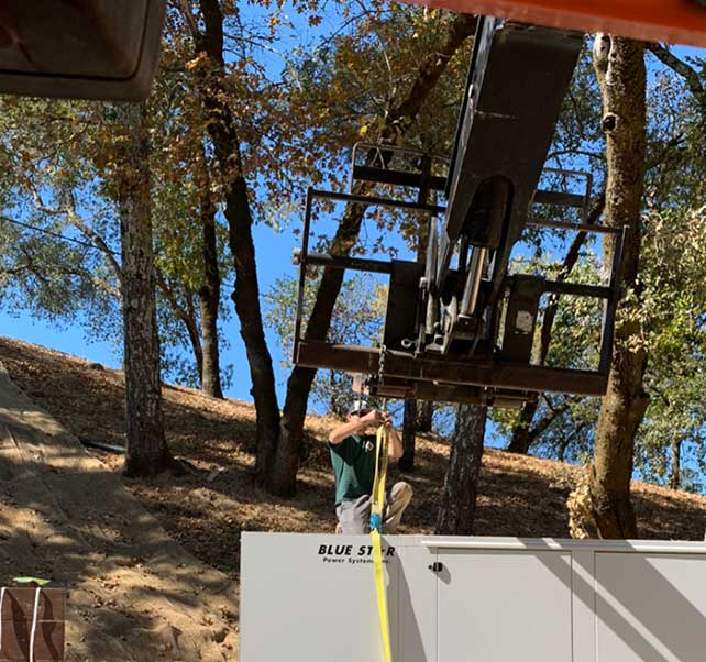 BACK-UP-POWER-craning-in-100kw-generator-in-dry-creek-valley